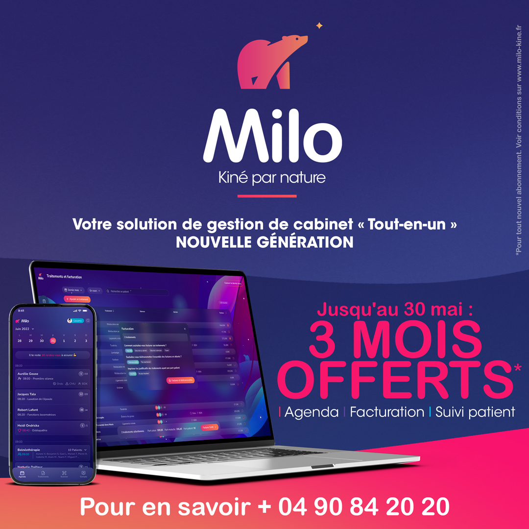 Votre solution de gestion de cabinet kiné tout-en-un