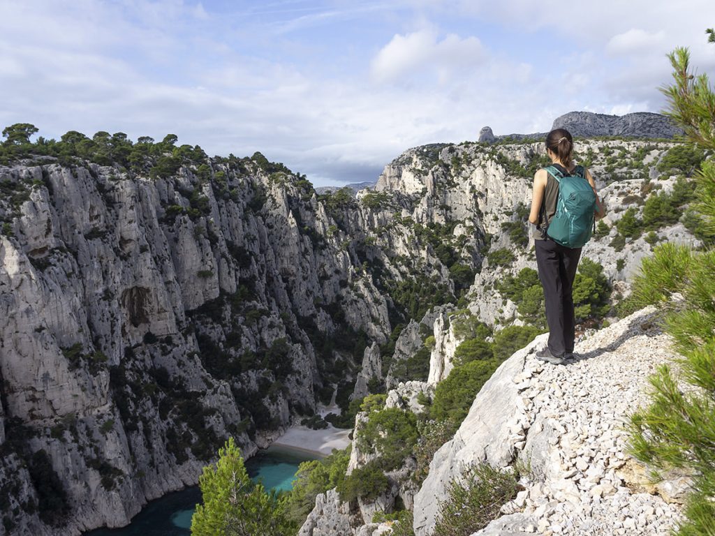 Vue falaise des calanques En Vau